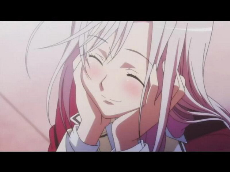 anime girl smiling
