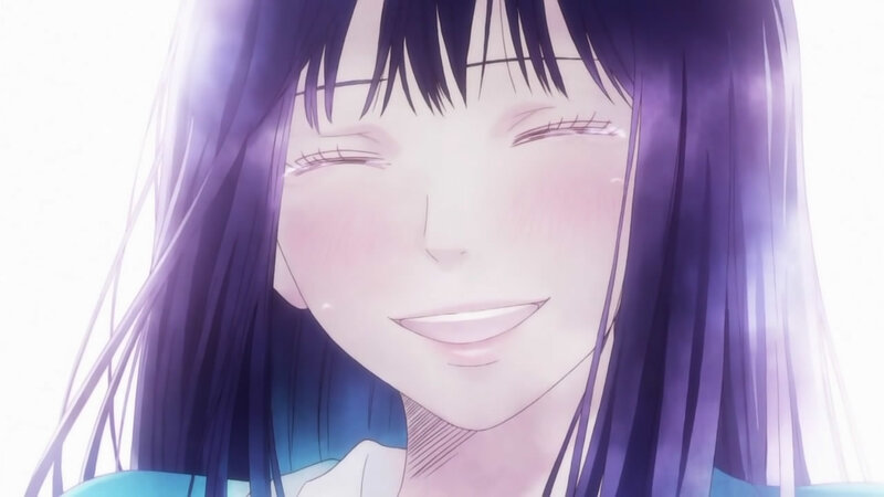 anime girl smiling