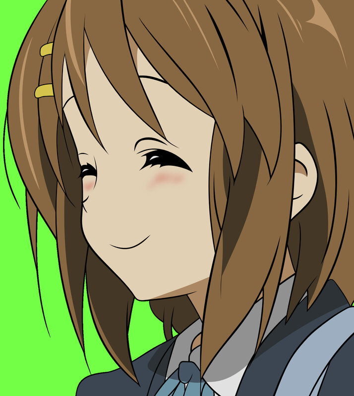 anime girl smiling