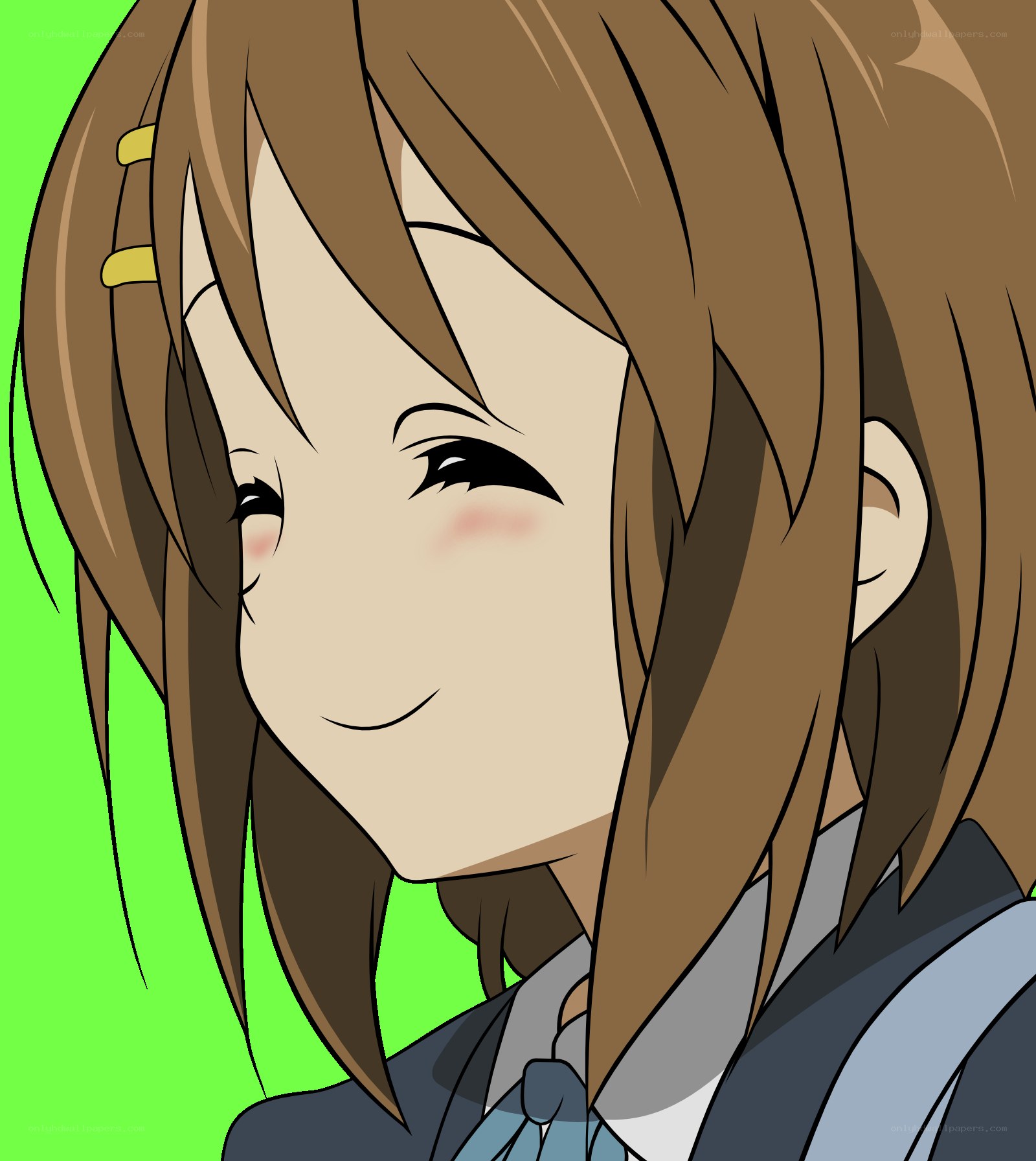 anime girl smiling