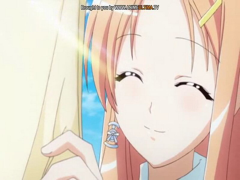 Anime Girl Smiling — Pink