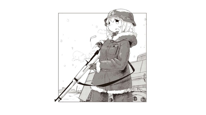 Anime Girl Soldier — Black