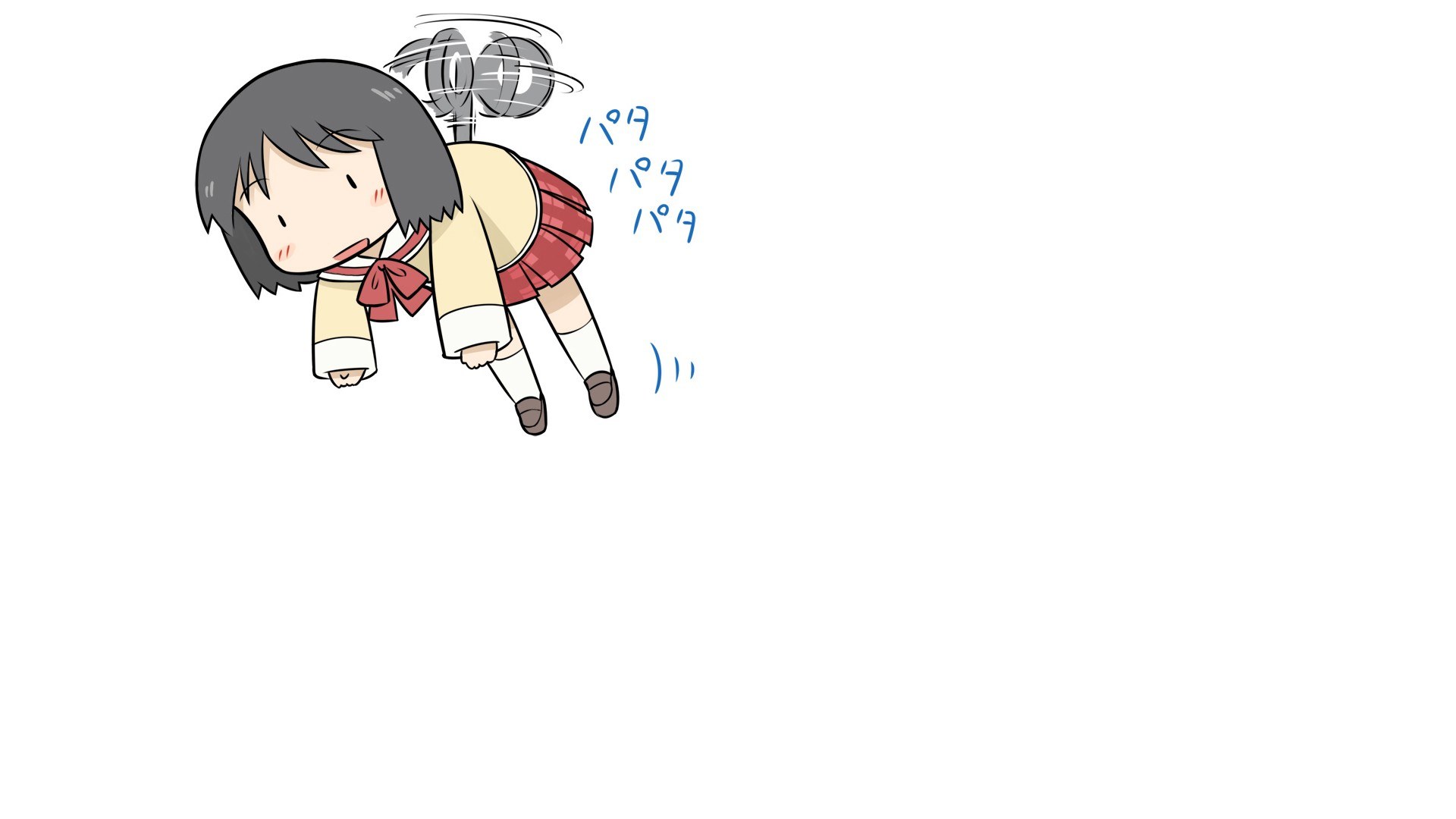 anime girl spinning