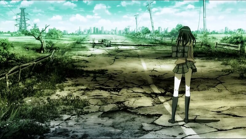 Anime Girl Standing Alone
