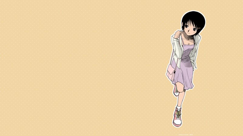 Anime Girl Standing — Beige