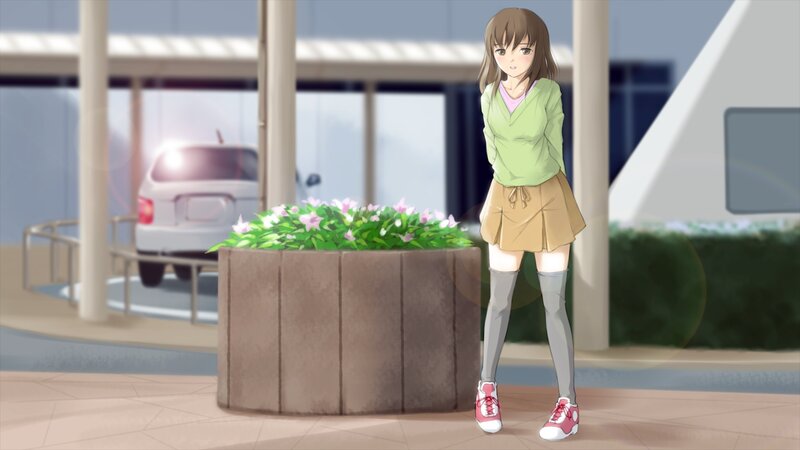 Anime Girl Standing — Green