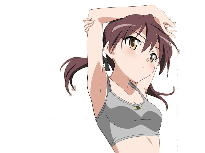 anime girl stretching