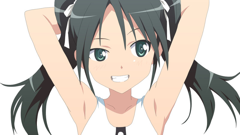 anime girl stretching
