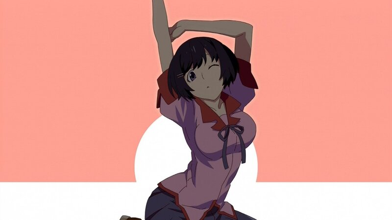 anime girl stretching