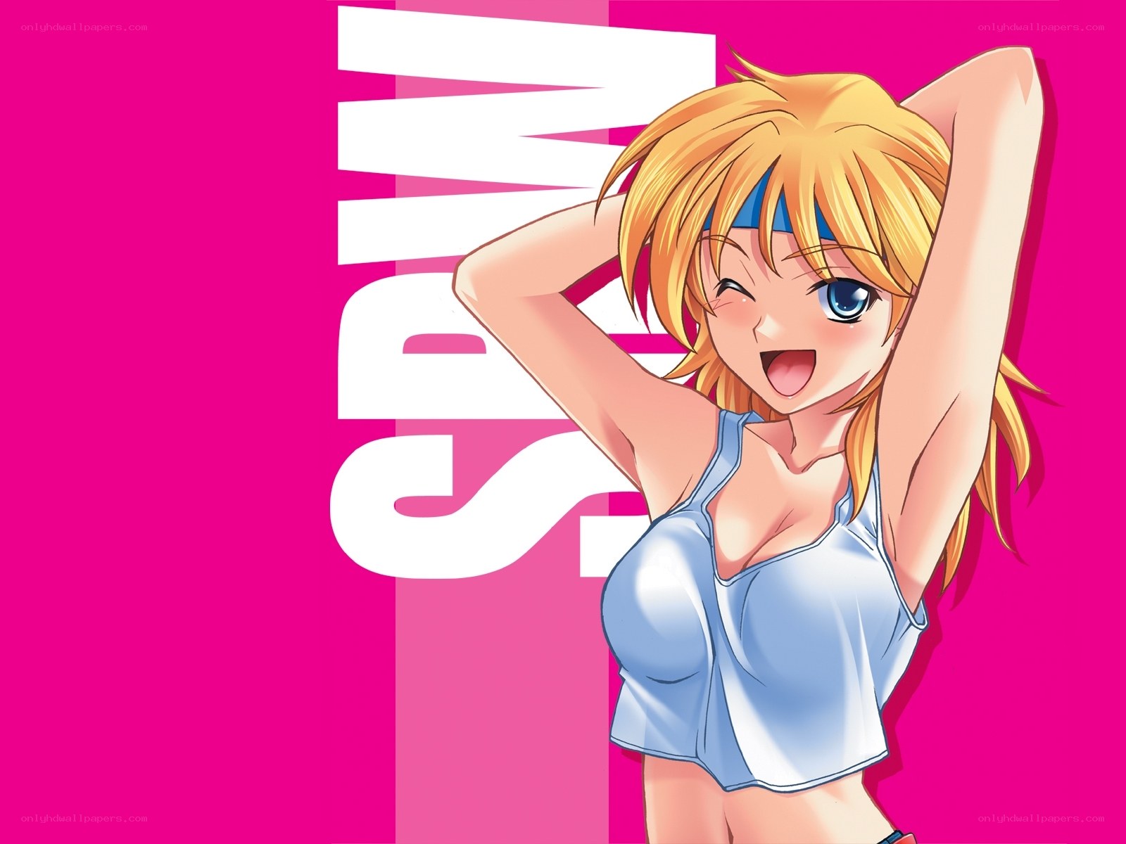 anime girl stretching