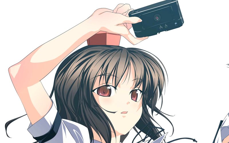 Anime Girl Taking Photo