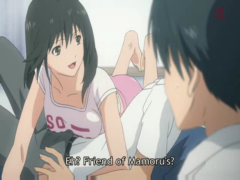anime girl talking to boy