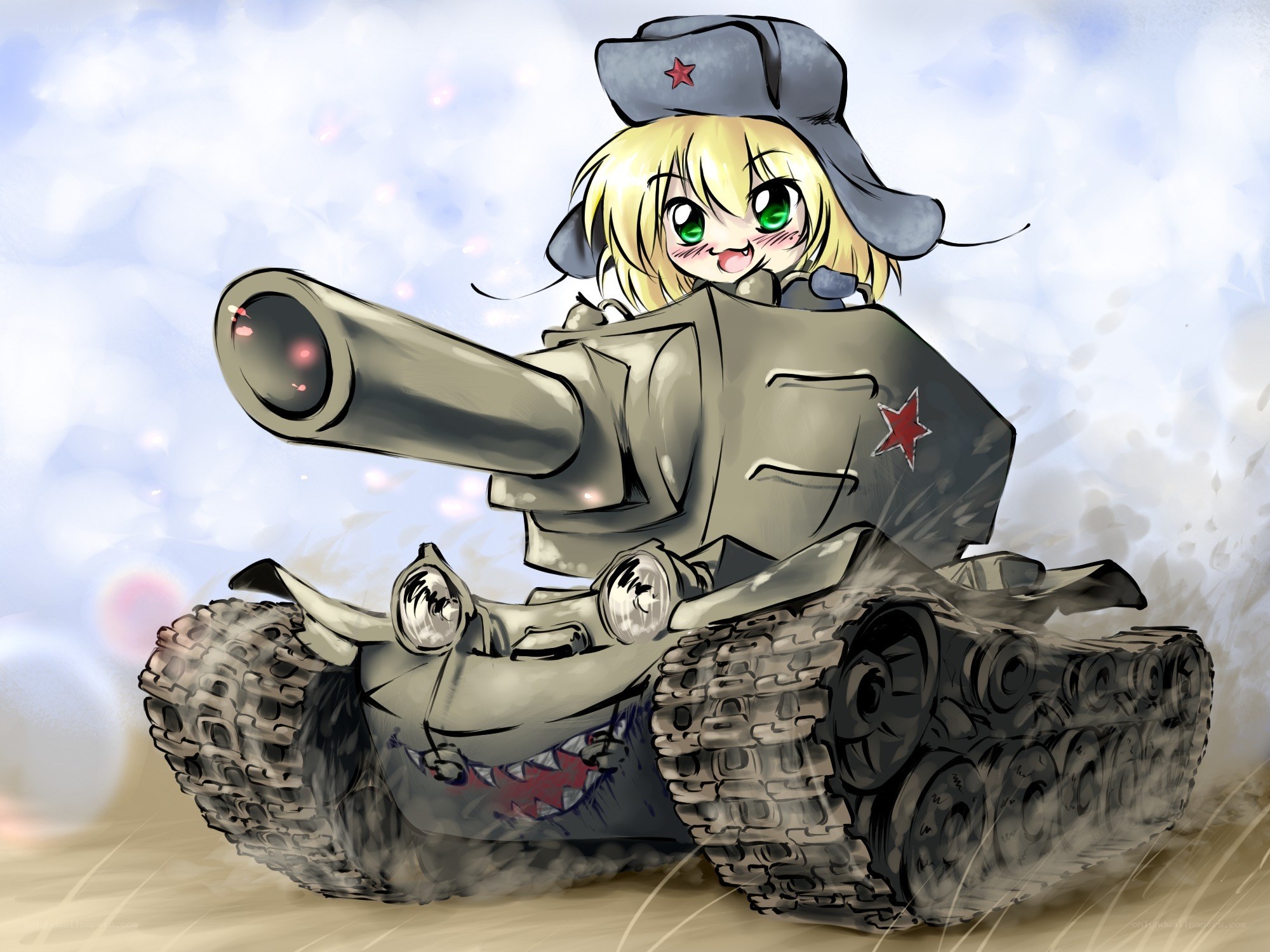 anime girl tank character