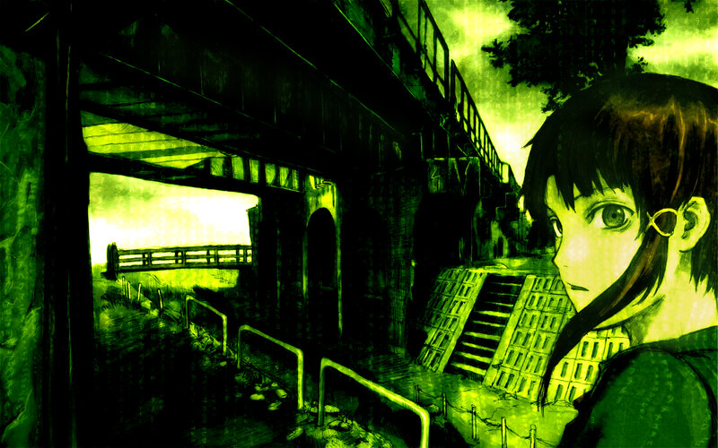 anime girl under a bridge