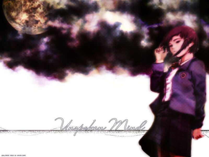 Anime girl under a moonlit sky
