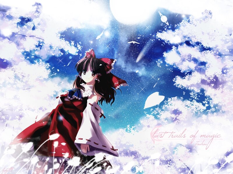 anime girl under cherry blossoms