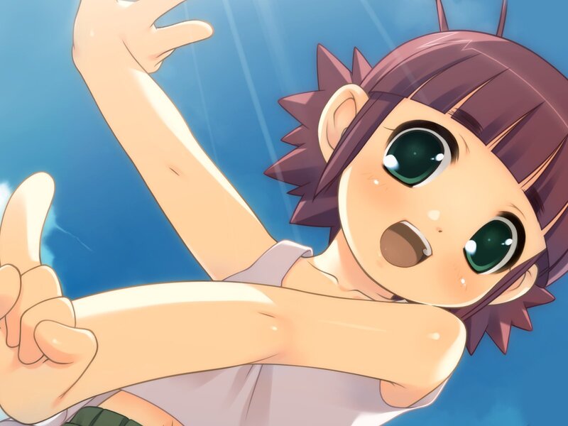 anime girl underwater