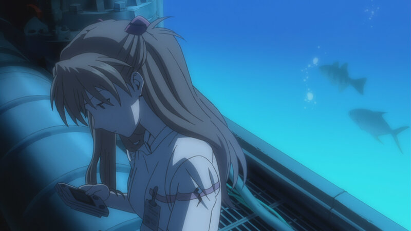 anime girl underwater