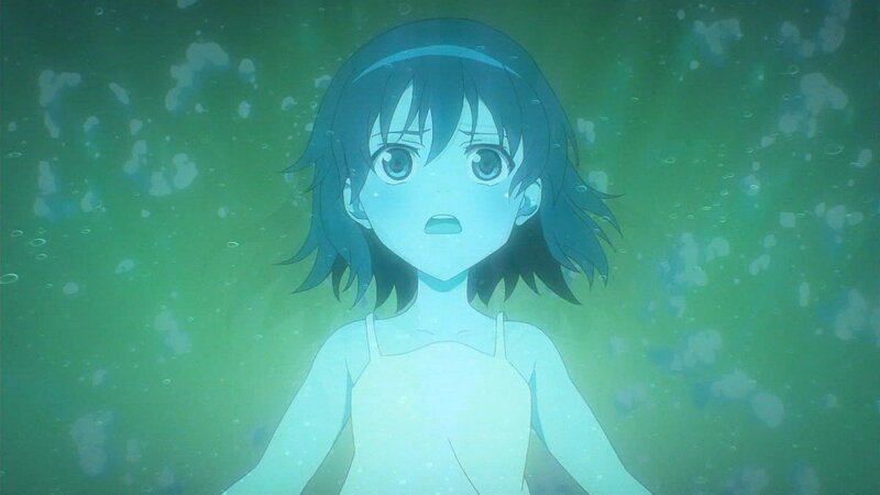 anime girl underwater