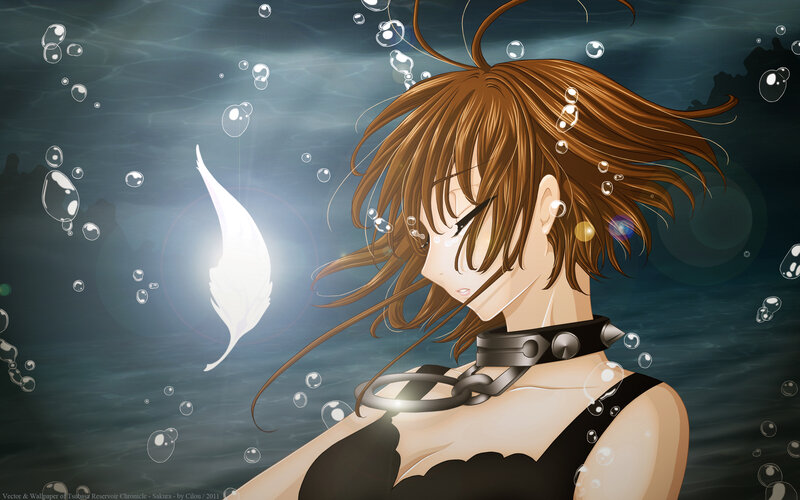 Anime Girl Underwater — Brown