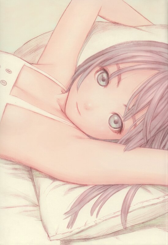 anime girl waking up