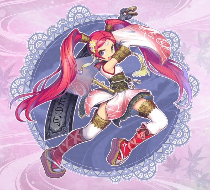 anime girl warrior character