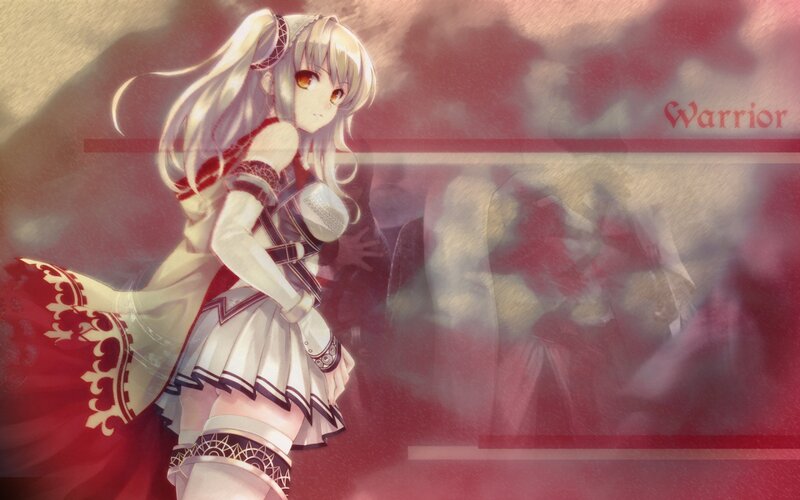 Anime Girl Warrior — Red