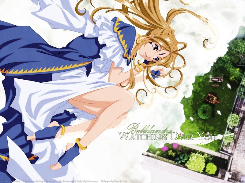 Anime girl watching over you