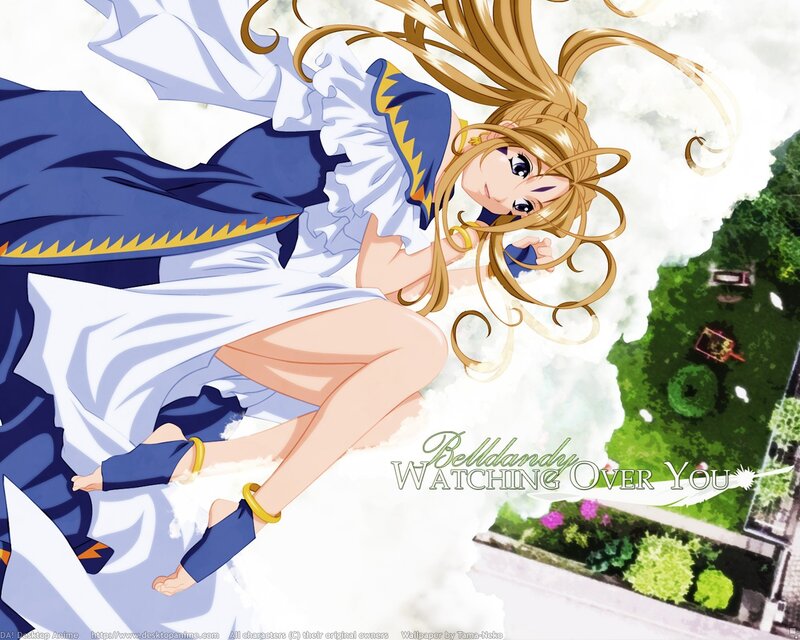 Anime girl watching over you