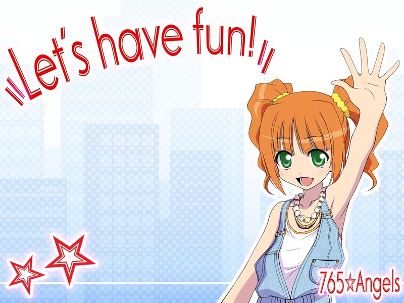anime girl waving