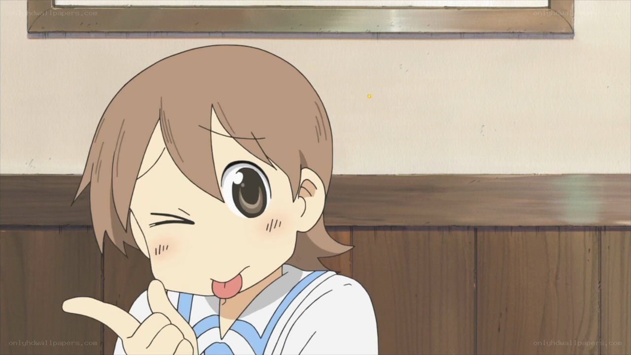 anime girl winking