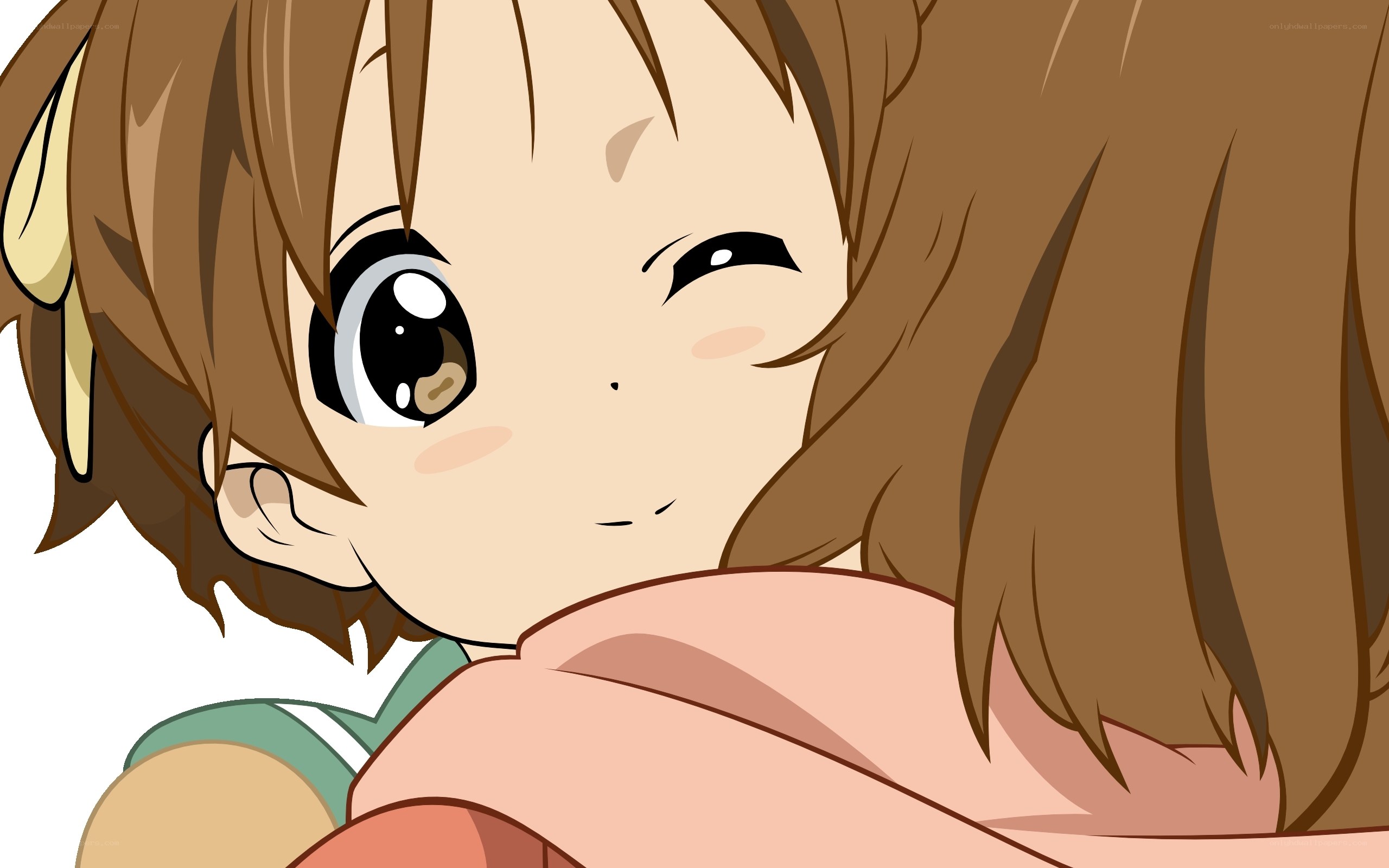 anime girl winking