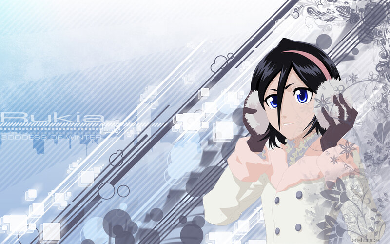 anime girl winter theme