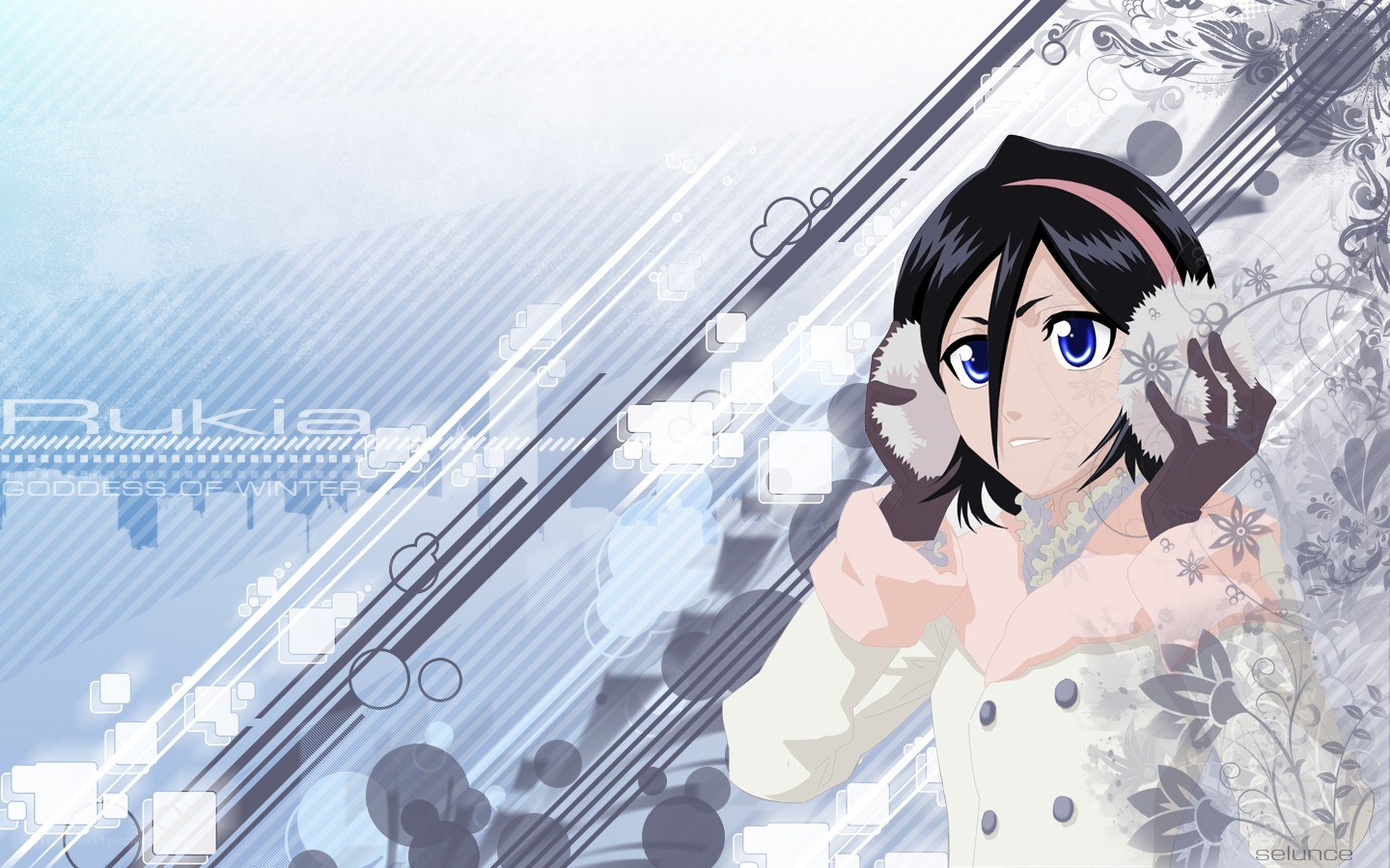 anime girl winter theme