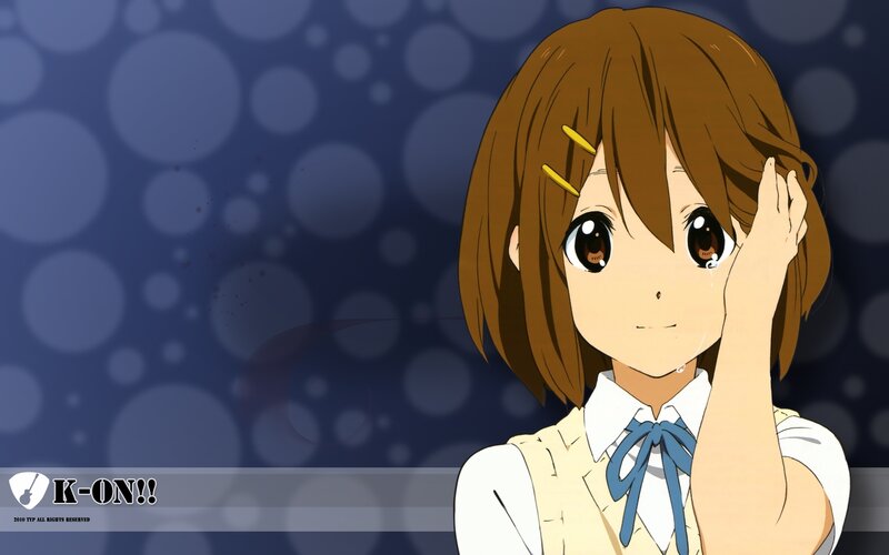 Anime Girl Wiping Tear — Brown