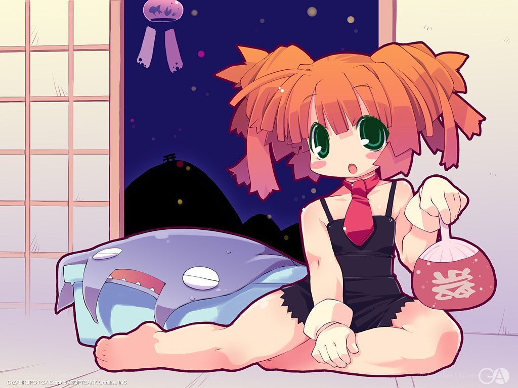 Anime girl with a bag