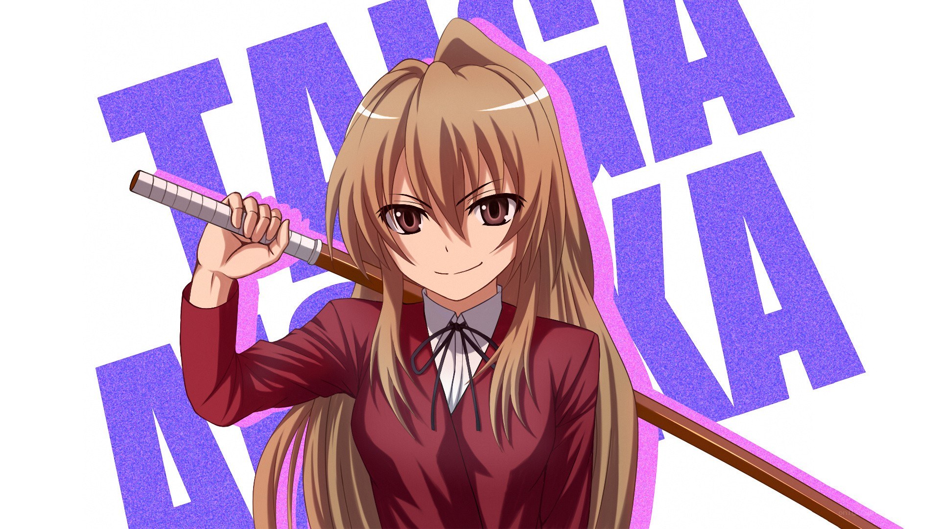 Anime girl with a bat