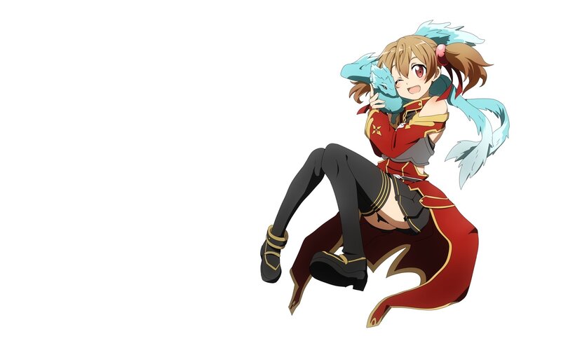 Anime girl with a dragon