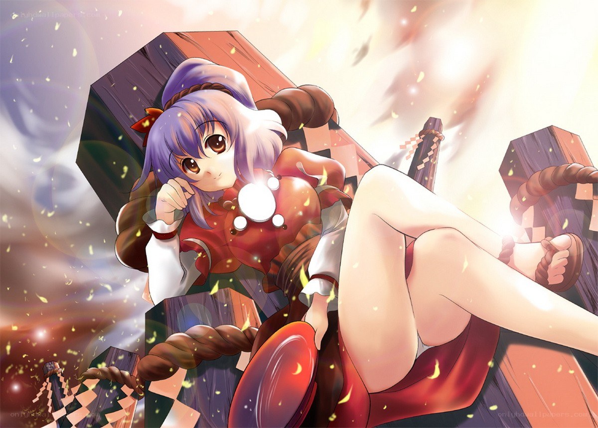 Anime girl with a drum
