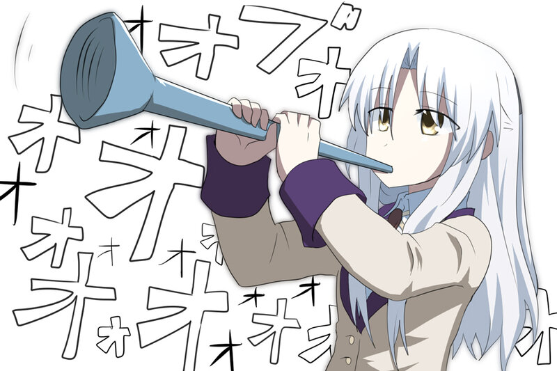 anime girl with a plunger