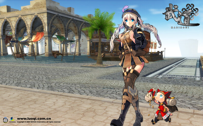 Anime Girl with a Small Creature