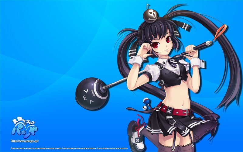 Anime girl with a weapon