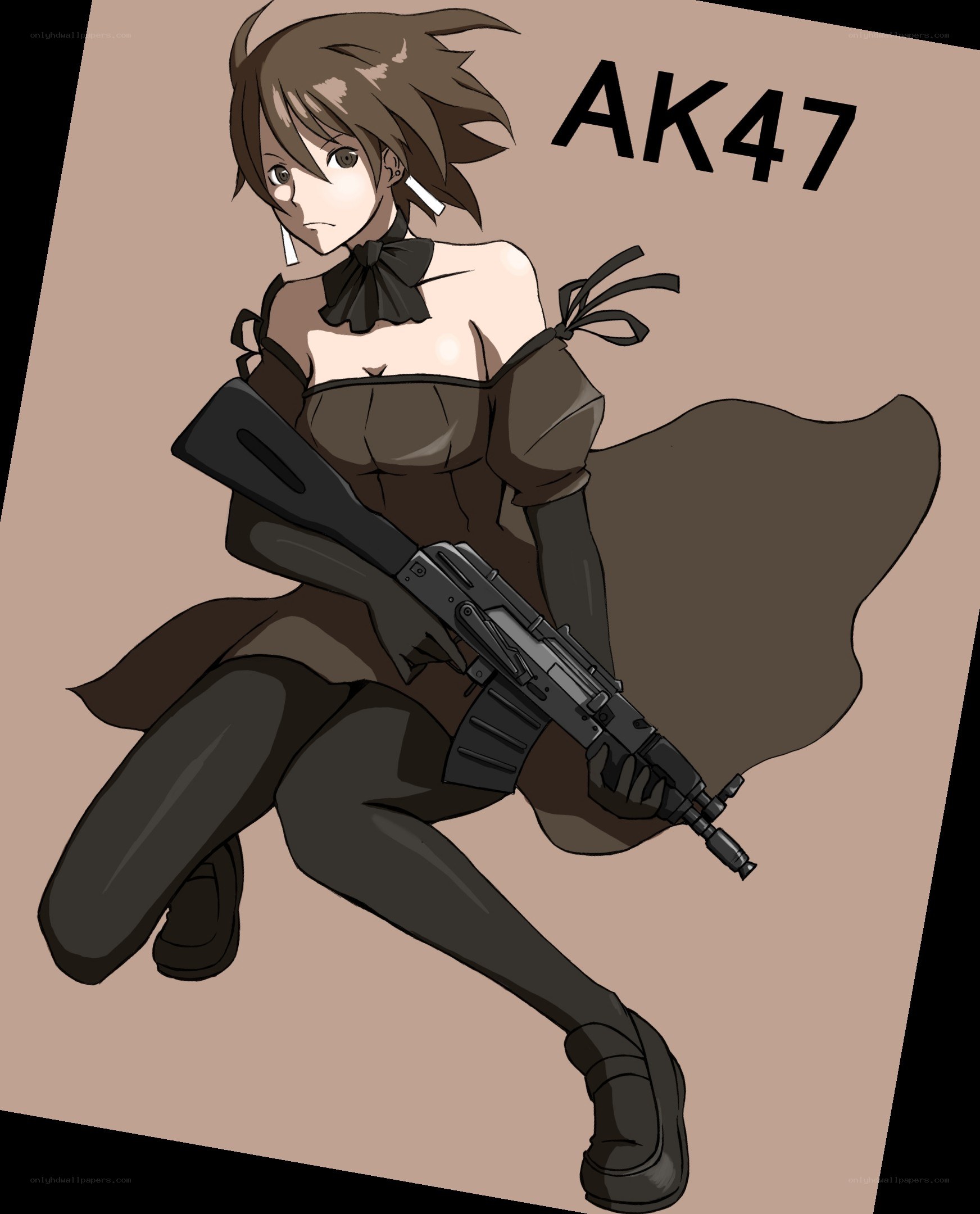 Anime girl with AK-47