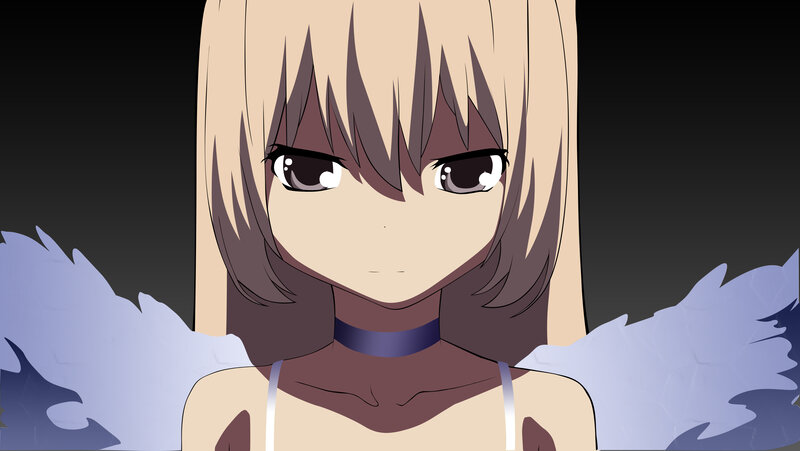 anime girl with angel wings