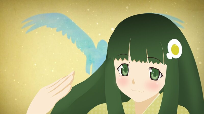 anime girl with angel wings