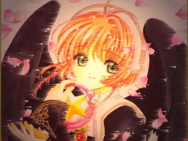 anime girl with angel wings