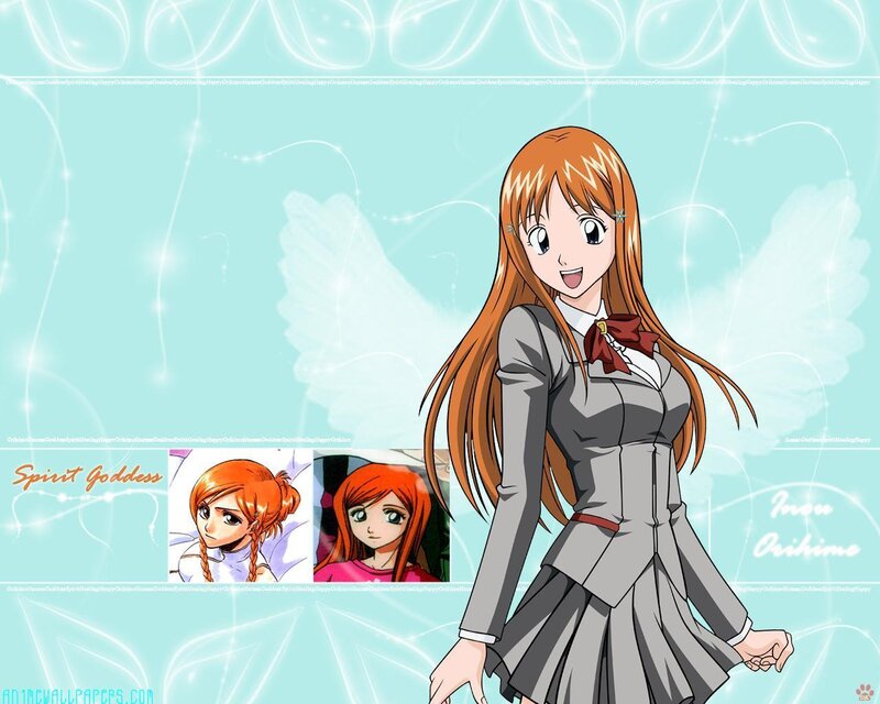 Anime girl with angel wings