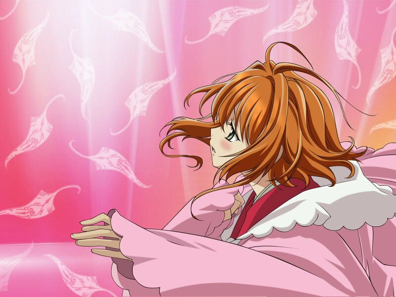 anime girl with angel wings