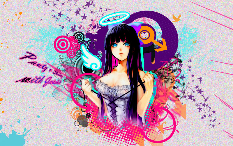 anime girl with angel wings