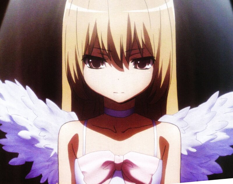 anime girl with angel wings